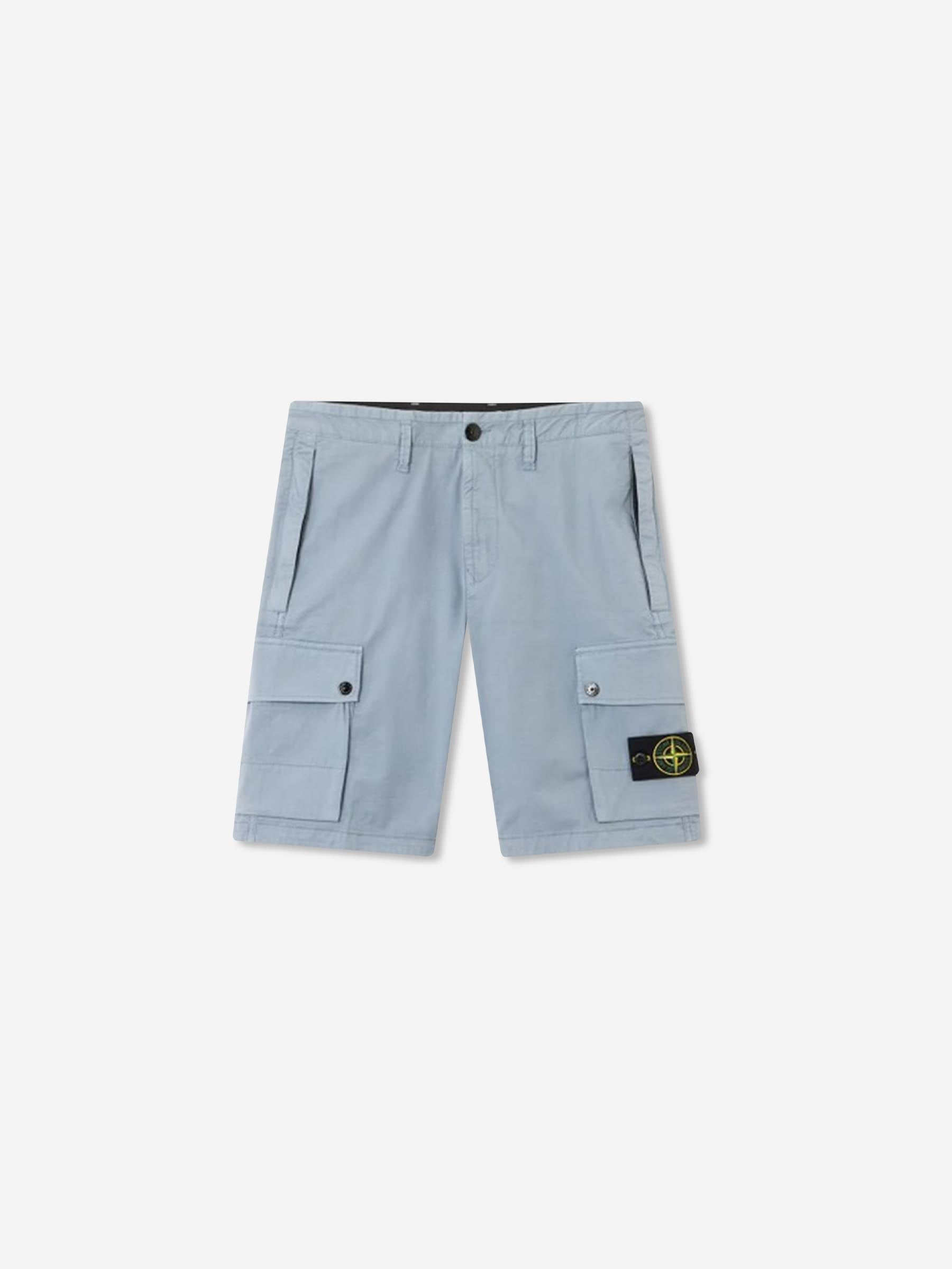 Stone Island Hombre Barcelona Bermudas Cargo Algodón color Azul Celeste sku 523-001259 01 - Foto 1