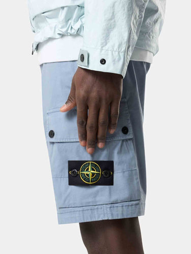 Stone Island Hombre Barcelona Bermudas Cargo Algodón color Azul Celeste sku 523-001259 01 - Foto 4