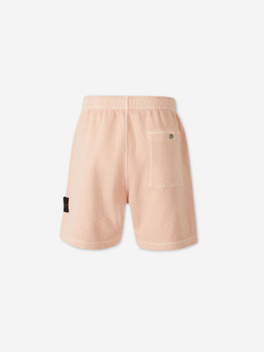 Stone Island Hombre Barcelona Bermudas Felpa Algodón color Melocotón sku 523-001263 02 - Foto 3