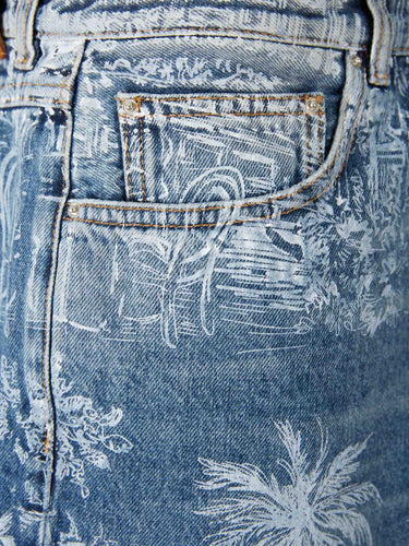 Amiri Hombre Barcelona Bermudas Denim Chateau Palms color Azul Denim sku 523-001268 01 - Foto 3
