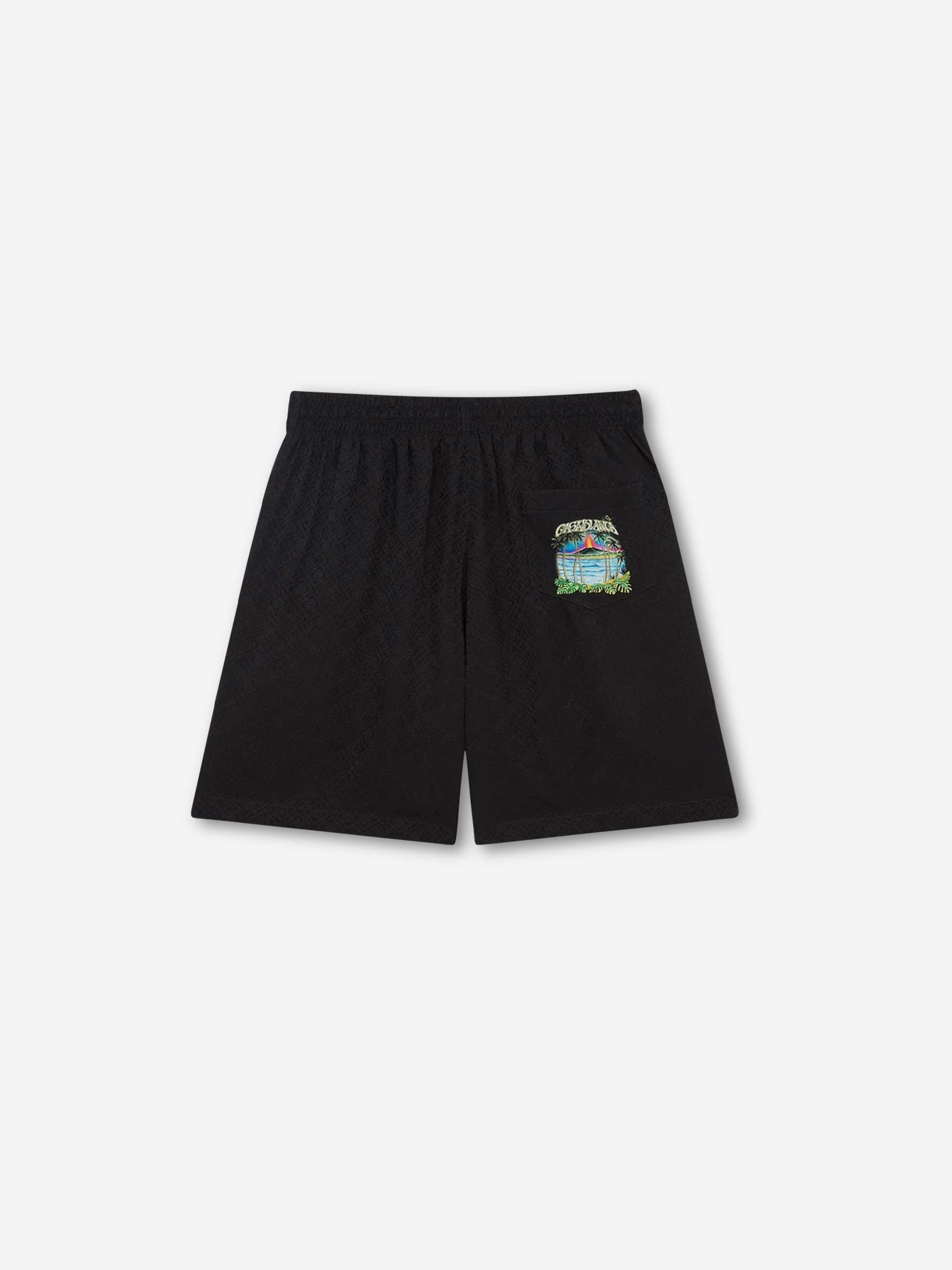 Casablanca Hombre Barcelona Bermudas Fluídas Seda color Negro sku 523-001277 01 - Foto 2