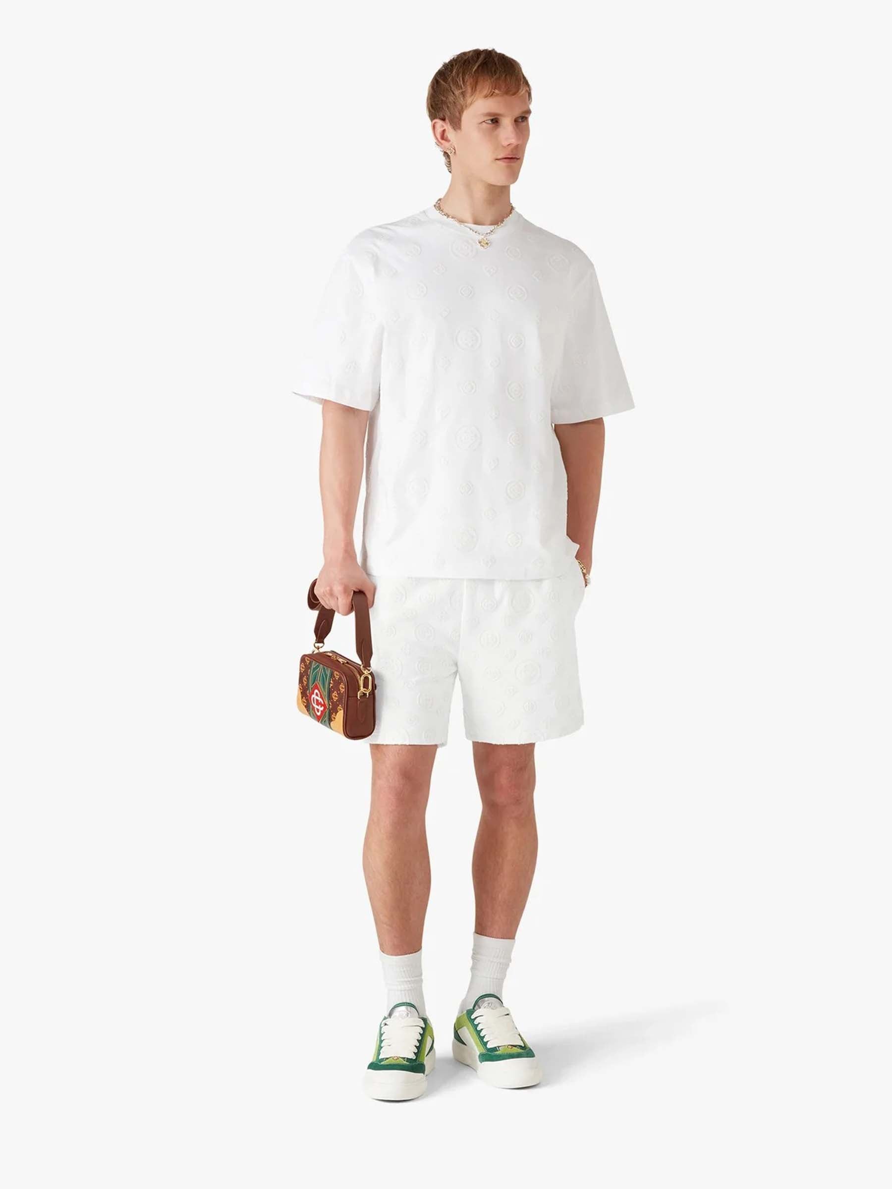 Casablanca Hombre Barcelona Bermudas Monogram color Blanco sku 523-001278 02 - Foto 2