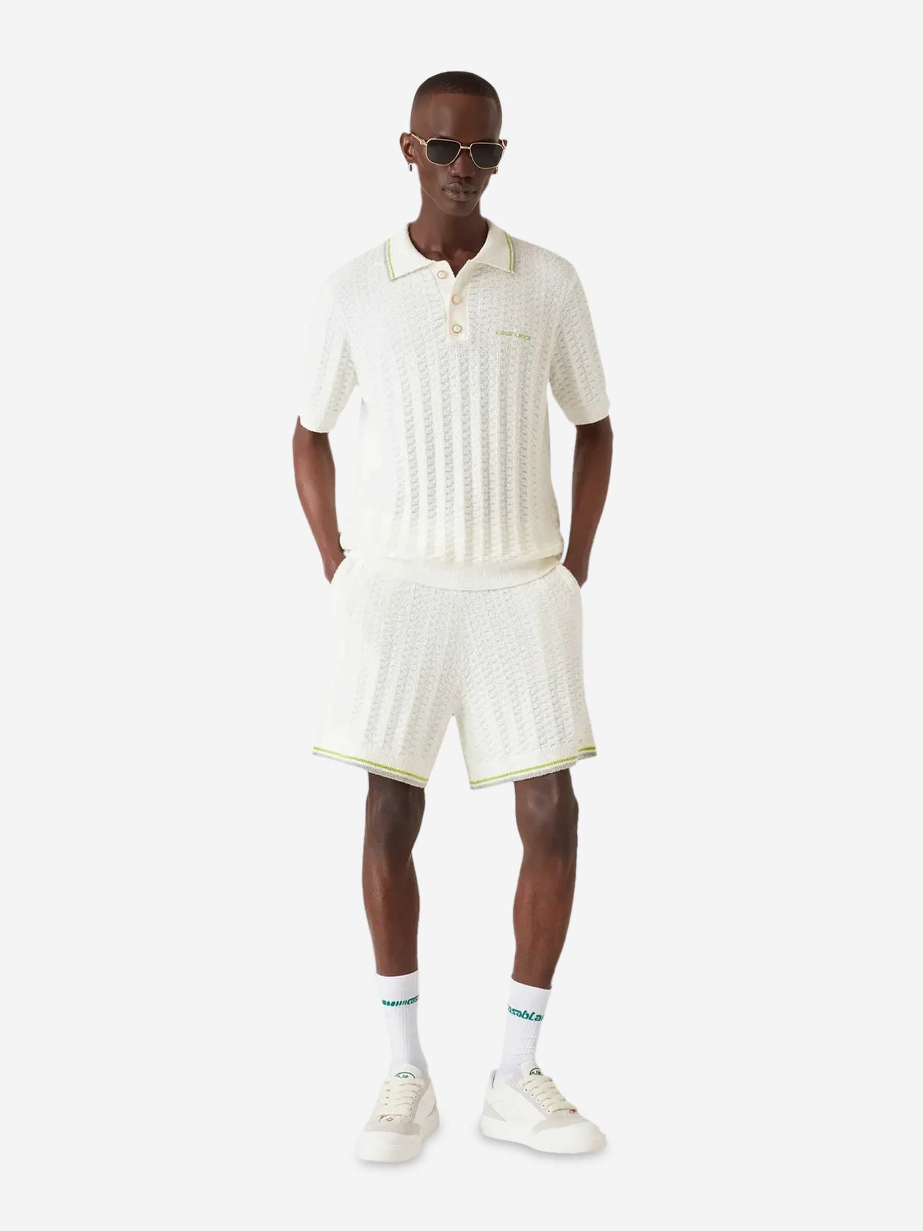 Casablanca Hombre Barcelona Bermudas Tennis Boucle color Blanco sku 523-001279 01 - Foto 2