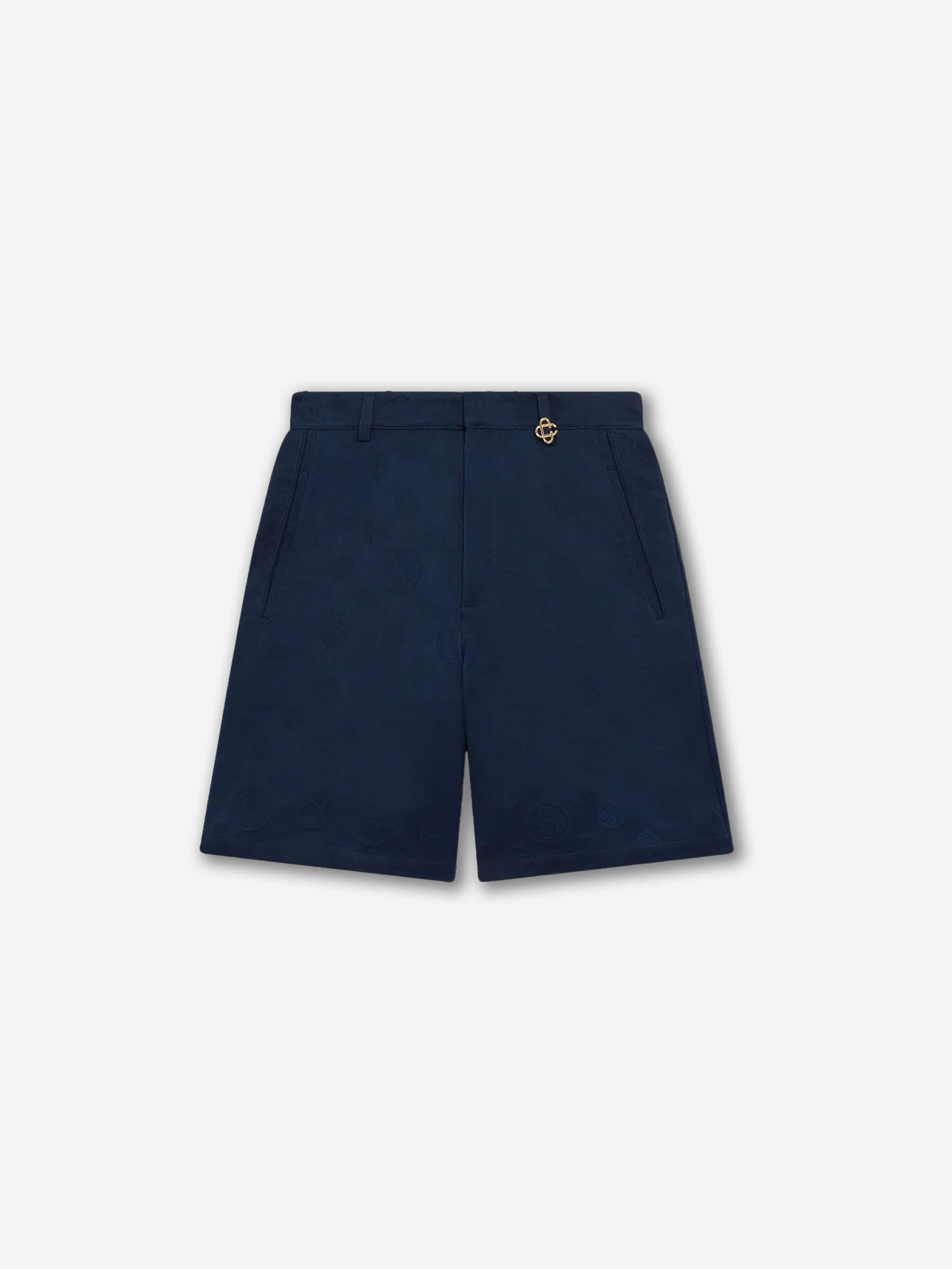 Casablanca Hombre Barcelona Bermudas Navy Monogram color Azul Noche sku 523-001281 01 - Foto 1