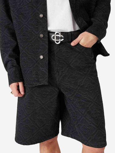 Casablanca Hombre Barcelona Bermudas Denim Monogram color Negro sku 523-001284 01 - Foto 4