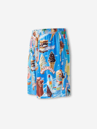 Balenciaga Hombre Barcelona Bermudas Sweat Treat color Multicolor sku 523-001285 01 - Foto 2