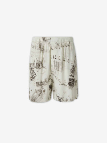 Balenciaga Hombre Barcelona Bermudas Anchos Graphite color Gris sku 523-001286 01 - Foto 1