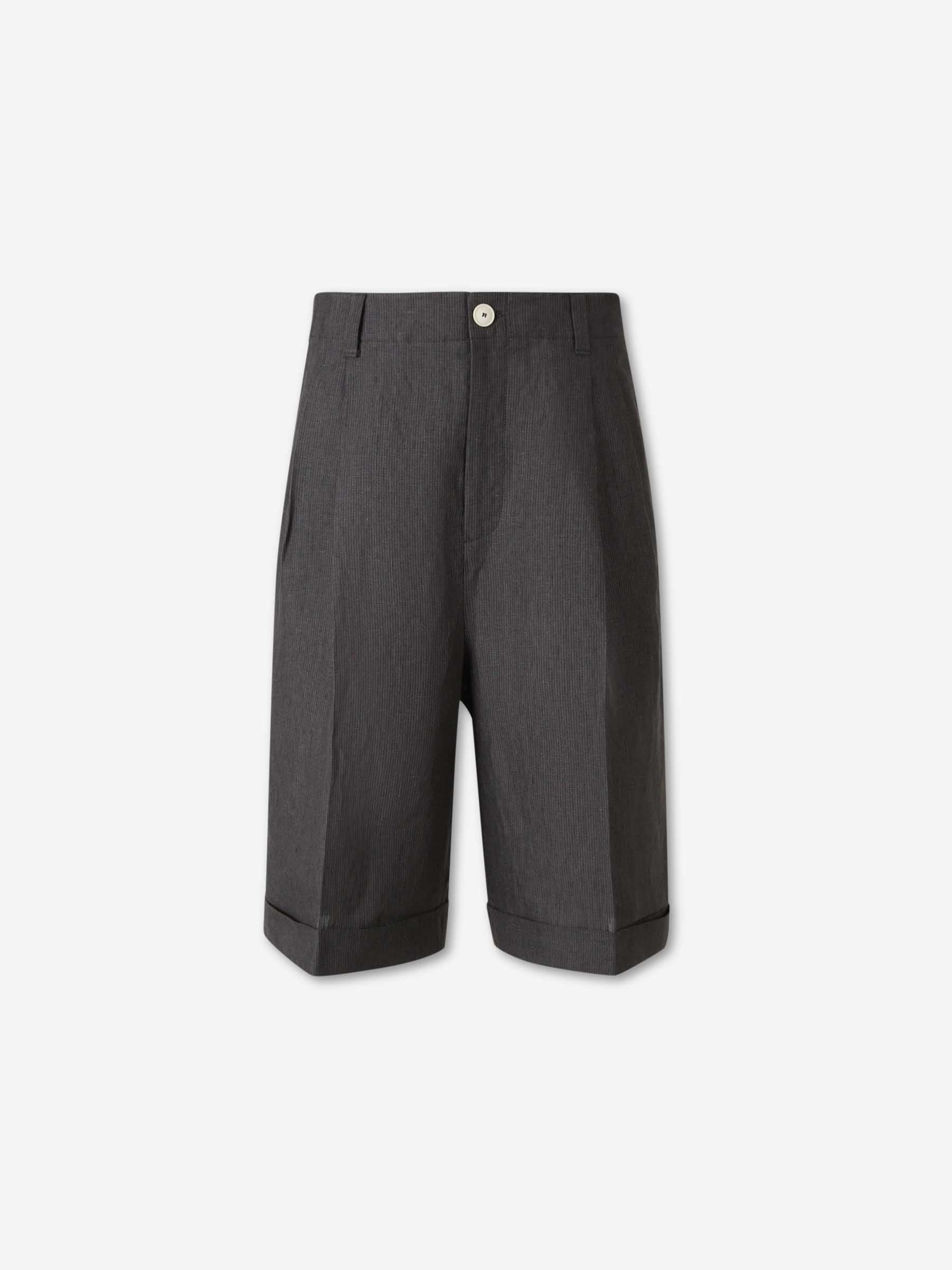 Jacquemus Hombre Barcelona Bermudas Plisada color Gris Piedra sku 523-001287 01 - Foto 1