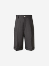 Jacquemus Hombre Barcelona Bermudas Plisada color Gris Piedra sku 523-001287 01 - Foto 1