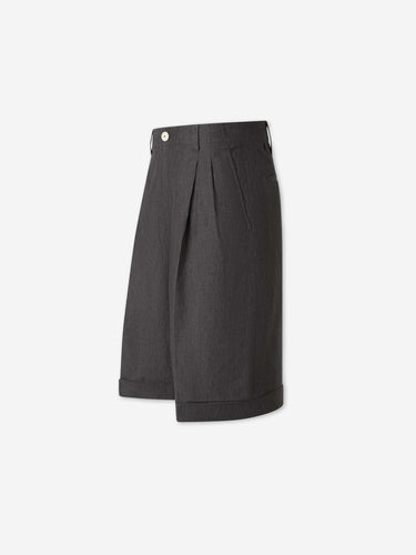 Jacquemus Hombre Barcelona Bermudas Plisada color Gris Piedra sku 523-001287 01 - Foto 2