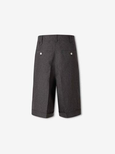 Jacquemus Hombre Barcelona Bermudas Plisada color Gris Piedra sku 523-001287 01 - Foto 3