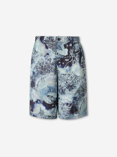 Off-White Hombre Barcelona Bermudas Casual Estampadas color Azul sku 523-001292 01 - Foto 1