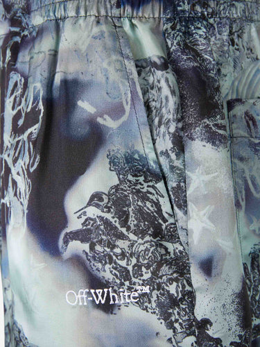 Off-White Hombre Barcelona Bermudas Casual Estampadas color Azul sku 523-001292 01 - Foto 3