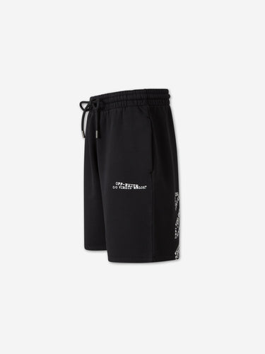 Off-White Hombre Barcelona Bermudas Felpa Algodón color Negro sku 523-001295 01 - Foto 2