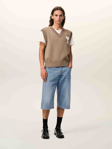 Ami Paris Hombre Barcelona Bermudas Denim Algodón color Azul Denim sku 523-001297 01 - Foto 2