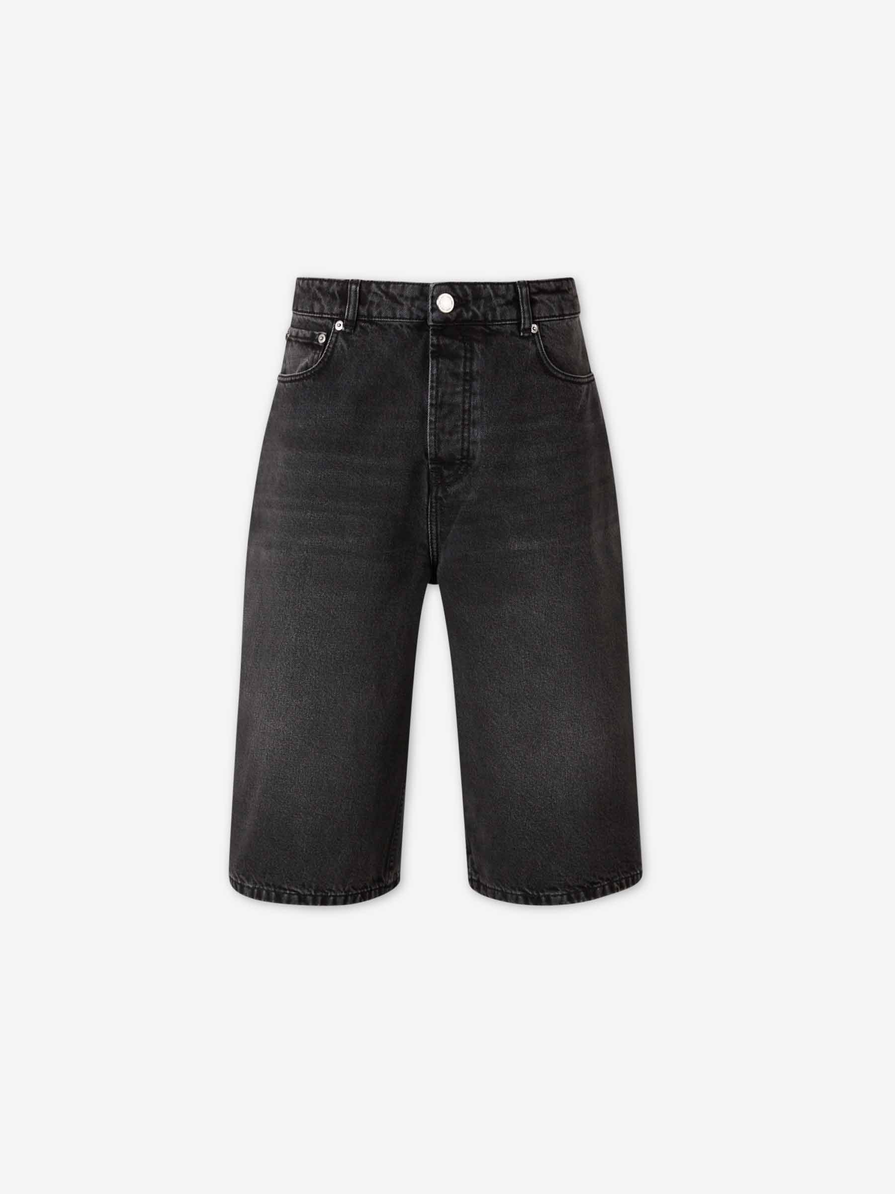 Ami Paris Hombre Barcelona Bermudas Denim Algodón color Negro sku 523-001298 01 - Foto 1