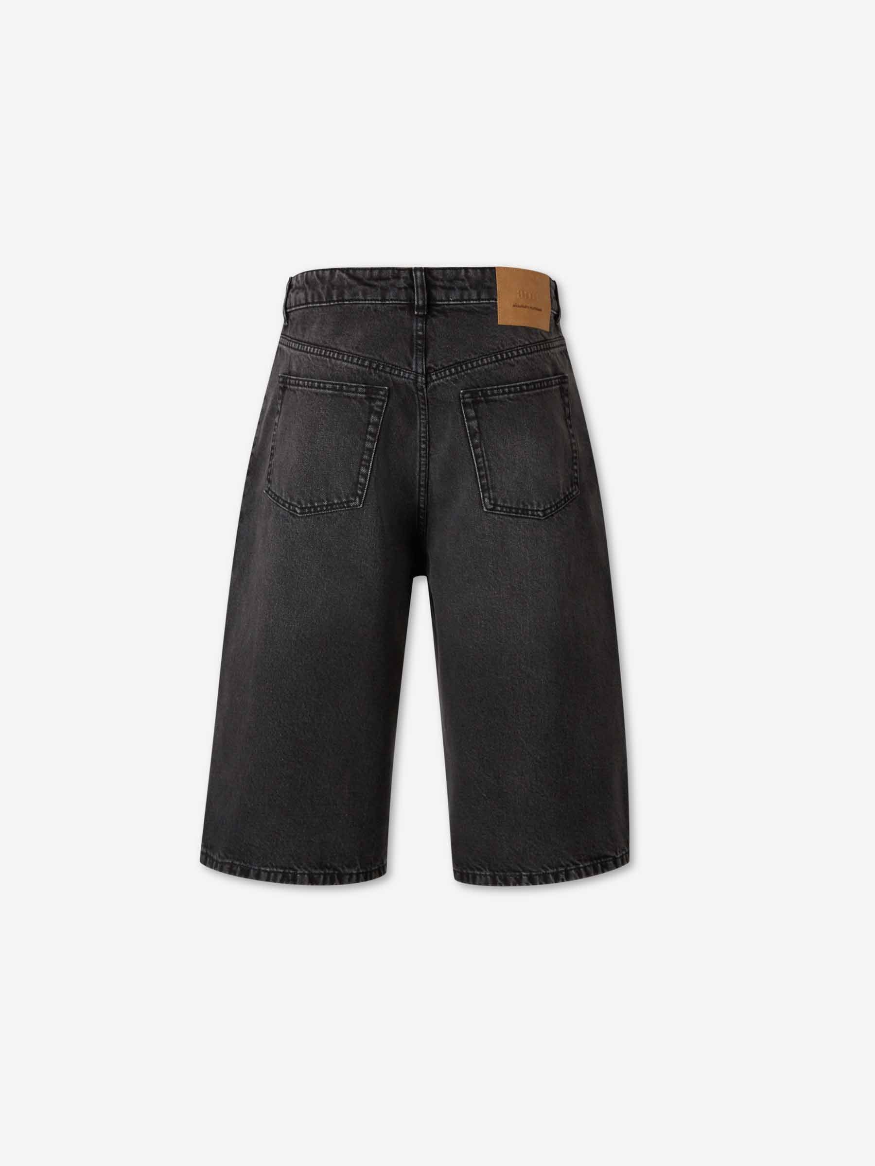 Ami Paris Hombre Barcelona Bermudas Denim Algodón color Negro sku 523-001298 01 - Foto 2