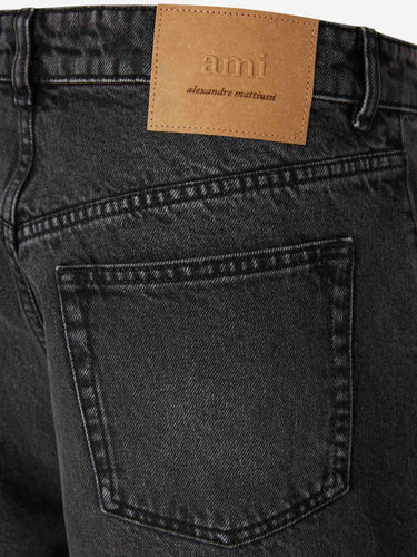 Ami Paris Hombre Barcelona Bermudas Denim Algodón color Negro sku 523-001298 01 - Foto 4