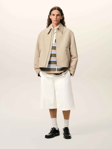 Ami Paris Hombre Barcelona Bermudas Anchas color Crema sku 523-001299 01 - Foto 2