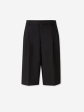 Ami Paris Hombre Barcelona Bermudas Pinzas Lana color Negro sku 523-001302 01 - Foto 1