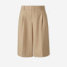 Ami Paris Hombre Barcelona Bermudas Pinzas Lana color Camel sku 523-001302 02 - Foto 1