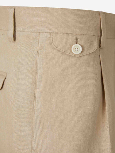 Lardini Hombre Barcelona Bermudas Corte Recto color Camel sku 523-001314 01 - Foto 3