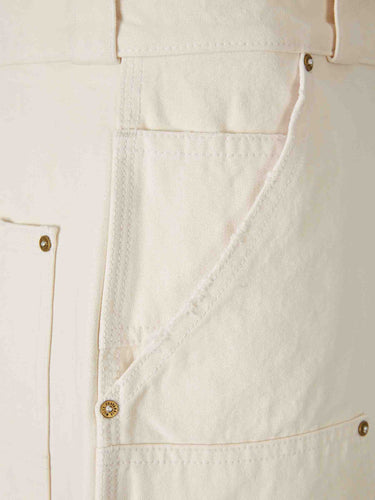 Willy Chavarria Hombre Barcelona Bermudas Baggy Workwear color Crema sku 523-001316 01 - Foto 4