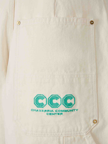 Willy Chavarria Hombre Barcelona Bermudas Baggy Workwear color Crema sku 523-001316 01 - Foto 5