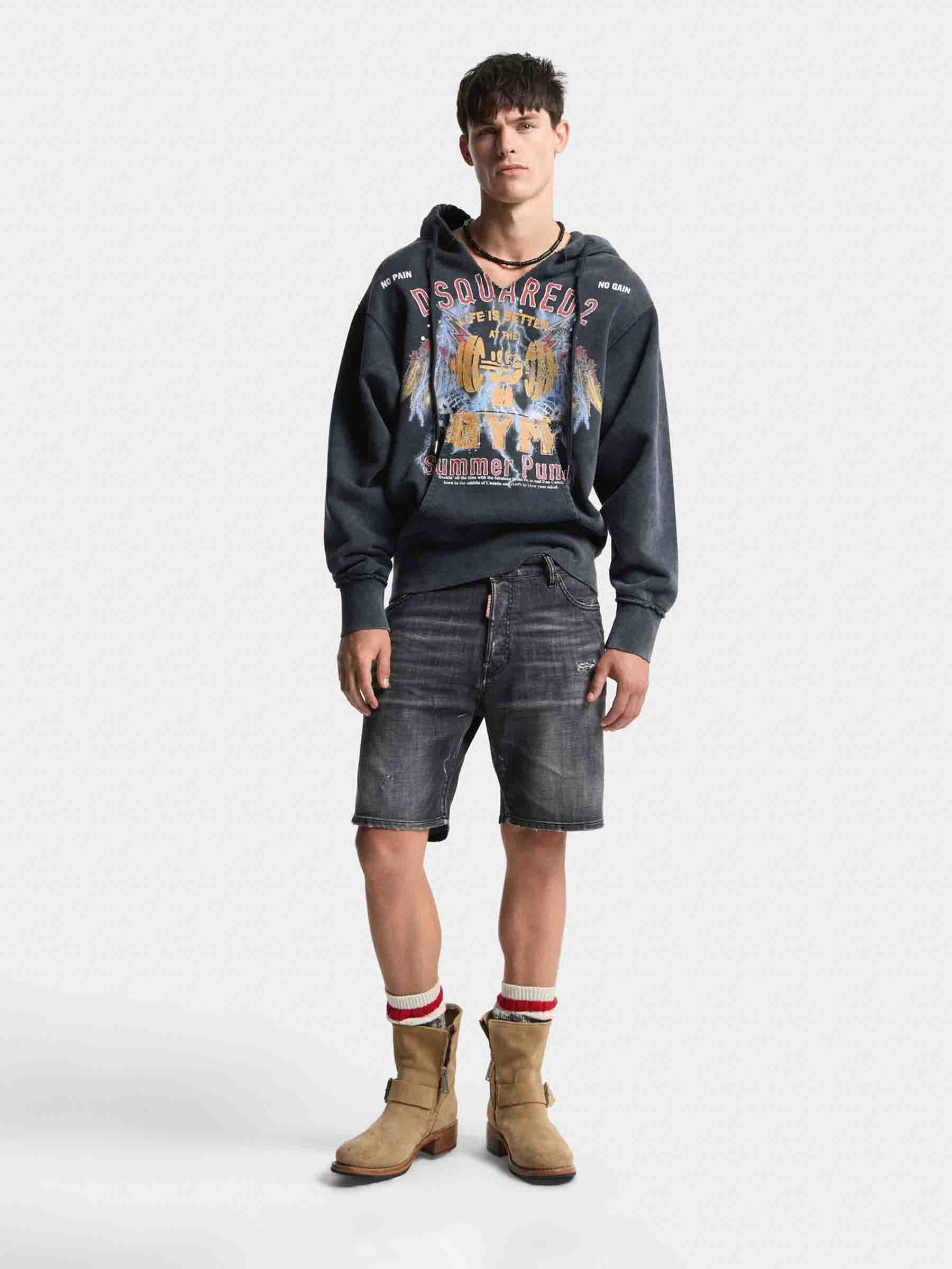 Dsquared2 Hombre Barcelona Bermudas Denim Rectas color Negro sku 523-001321 01 - Foto 2