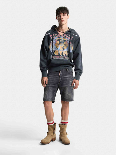Dsquared2 Hombre Barcelona Bermudas Denim Rectas color Negro sku 523-001321 01 - Foto 2