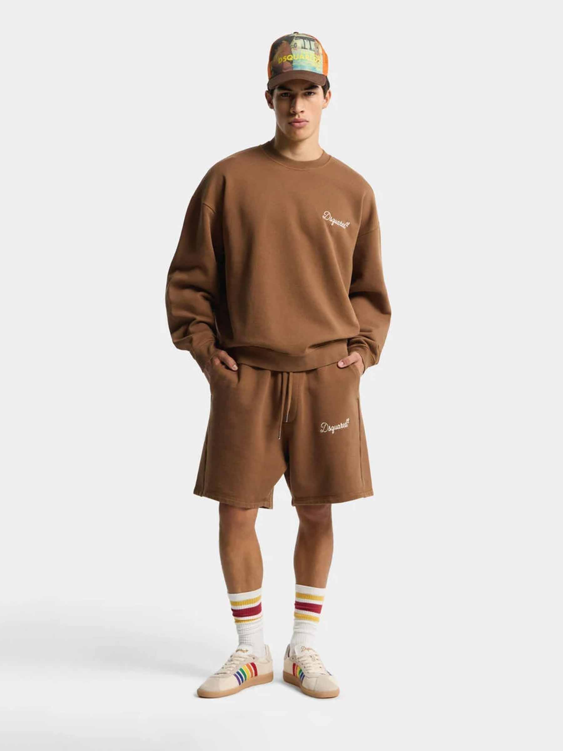 Dsquared2 Hombre Barcelona Bermudas Logo Algodón color Marrón sku 523-001323 01 - Foto 2