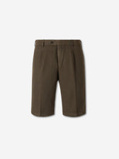 PT01 Hombre Barcelona Bermudas Casual Pinzas color Marrón Oscuro sku 523-001338 05 - Foto 1