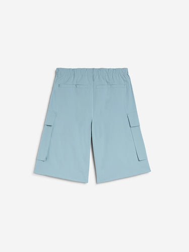 Jil Sander Hombre Barcelona Bermudas Cargo Algodón color Azul Celeste sku 523-001340 01 - Foto 3