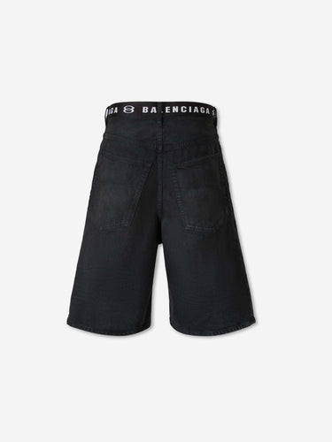 Balenciaga Hombre Barcelona Bermudas Rectas Cinturón color Negro sku 523-001364 01 - Foto 2