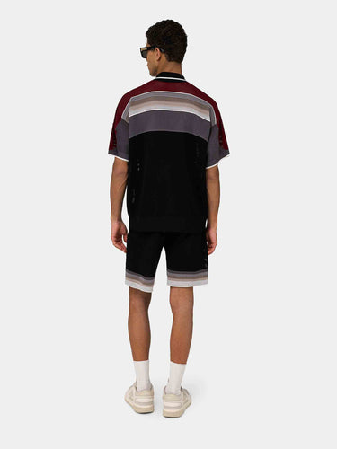 Amiri Hombre Barcelona Bermudas Punto Rayas color Negro sku 523-001367 01 - Foto 4
