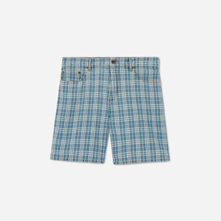Burberry Hombre Barcelona Bermudas Algodón Cuadros color Azul Índigo sku 523-001386 01 - Foto 1