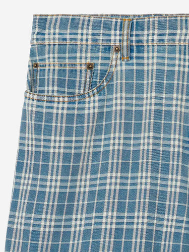 Burberry Hombre Barcelona Bermudas Algodón Cuadros color Azul Índigo sku 523-001386 01 - Foto 2