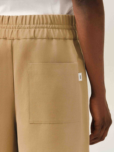 Ami Paris Hombre Barcelona Bermudas Anchas Lona color Camel sku 523-001394 01 - Foto 5