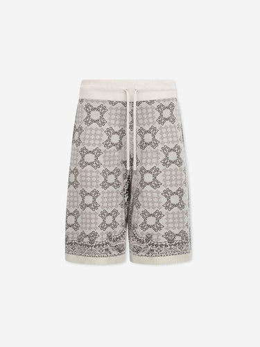 Amiri Hombre Barcelona Bermudas Punto Estampadas color Marfil sku 523-001396 01 - Foto 1