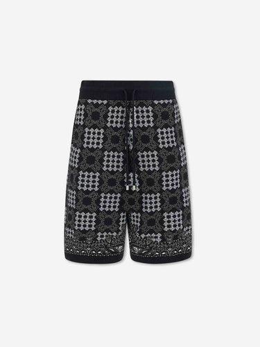 Amiri Hombre Barcelona Bermudas Punto Estampados color Negro sku 523-001396 02 - Foto 1