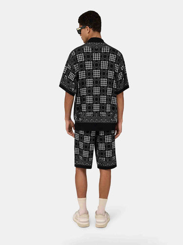 Amiri Hombre Barcelona Bermudas Punto Estampados color Negro sku 523-001396 02 - Foto 3
