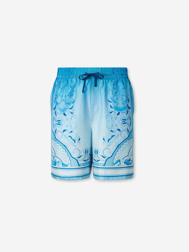Casablanca Hombre Barcelona Bermudas Estampadas Seda color Azul sku 523-001411 02 - Foto 1