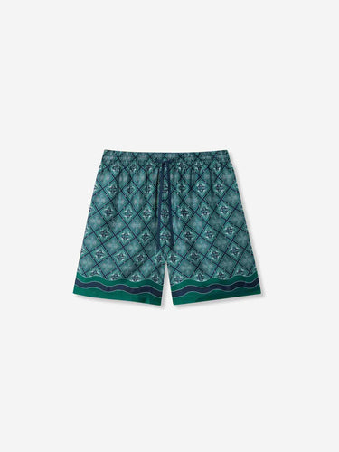 Casablanca Hombre Barcelona Bermudas Monograma color Verde Oscuro sku 523-001411 03 - Foto 1