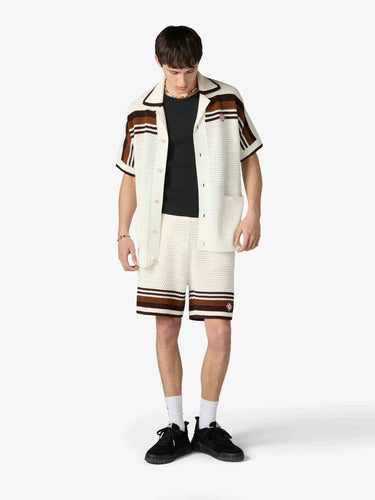 Casablanca Hombre Barcelona Bermudas Punto Calados color Marrón Oscuro sku 523-001412 01 - Foto 2
