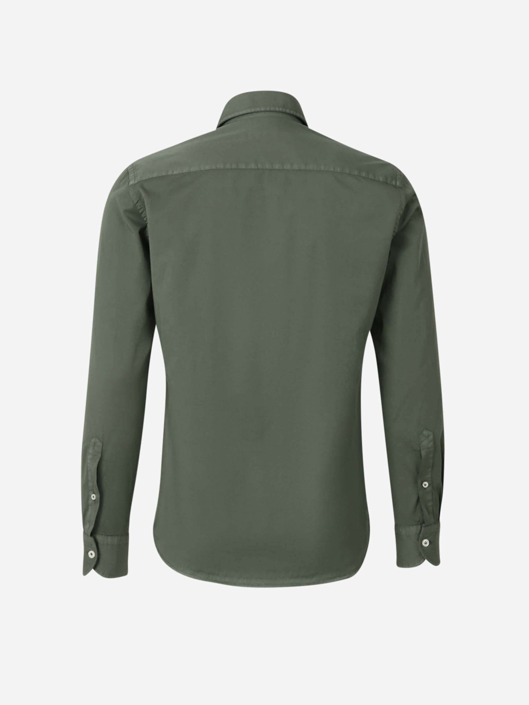 Santa Eulalia Hombre Barcelona Camisa Lisa Algodón color Verde Oscuro sku 531-006433 02 - Foto 2