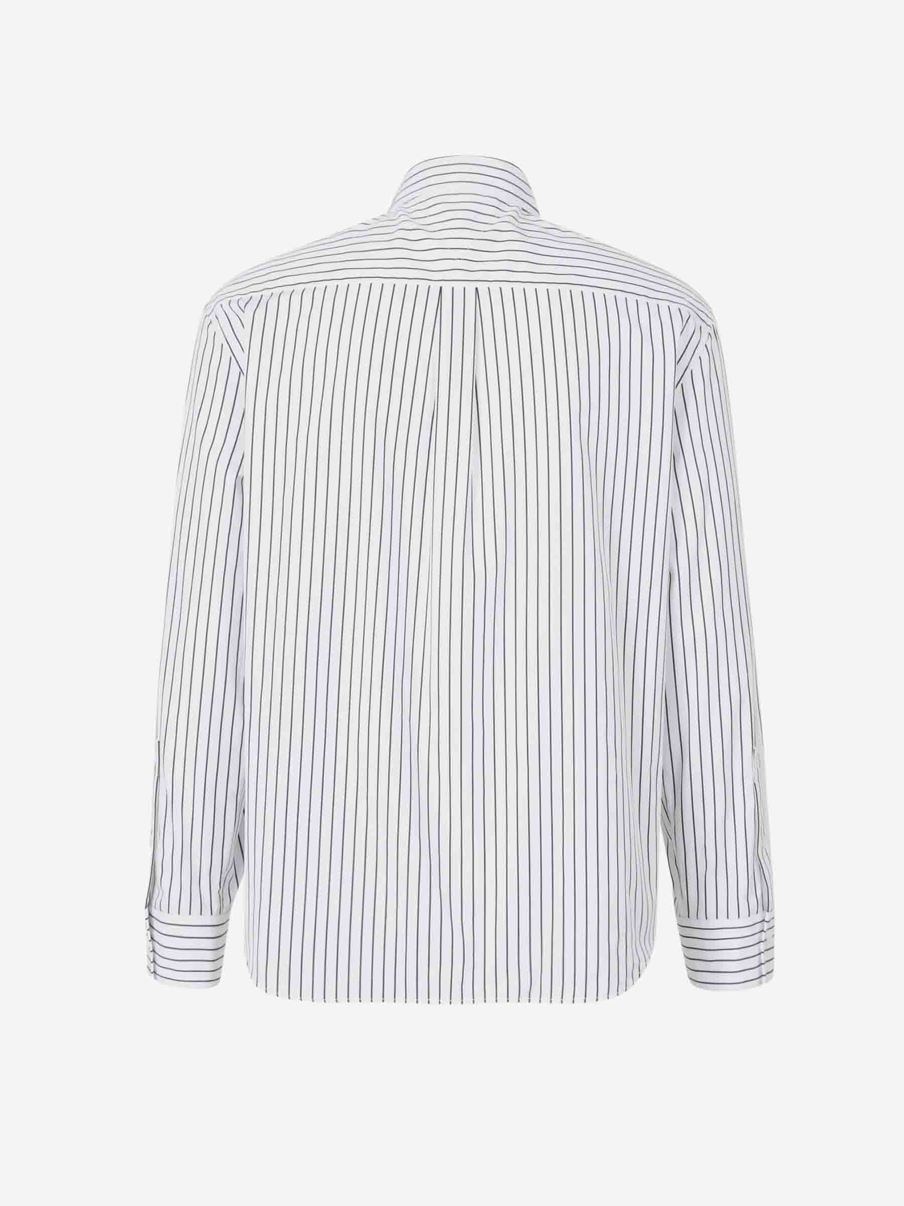 Bottega Veneta Hombre Barcelona Camisa Algodón Rayas color Blanco y Negro sku 531-006475 01 - Foto 2