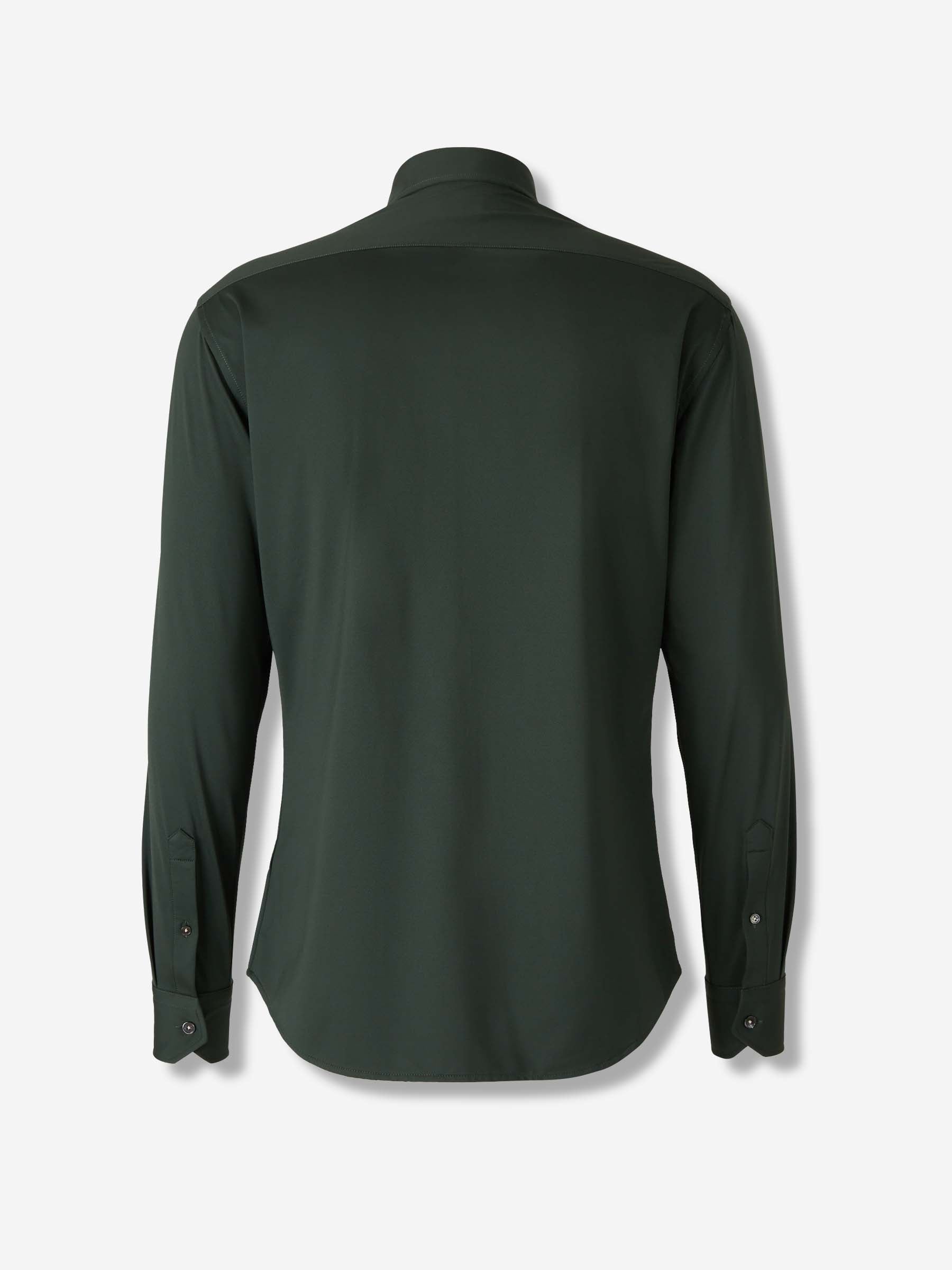 Traiano Milano Hombre Barcelona Camisa Vestir Lisa color Verde Oscuro sku 531-006503 01 - Foto 2