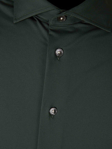 Traiano Milano Hombre Barcelona Camisa Vestir Lisa color Verde Oscuro sku 531-006503 01 - Foto 3
