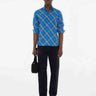 Burberry Hombre Barcelona Camisa Algodón Cuadros color Azul sku 531-006508 01 - Foto 1