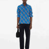 Burberry Hombre Barcelona Camisa Algodón Cuadros color Azul sku 531-006508 01 - Foto 1